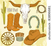 wild west western set