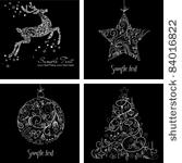 black and white christmas cards