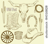 wild west western set