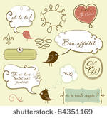 speech bubbles set in french...