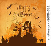 halloween grunge vector...