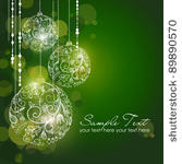 green christmas background with ...