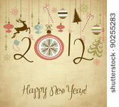 2012 happy new year background.