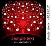 valentine decorative card with...