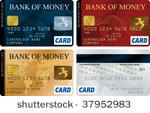 credit cards vector set