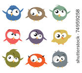 set of birds