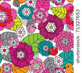 seamless retro colourfull...
