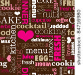 seamless typography food drink...