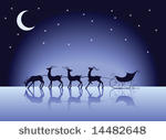 reindeer and sleigh