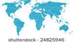 there is a global map of world  ...