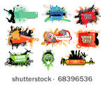 icons set with copyspace in...
