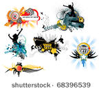 icons set with copyspace in...