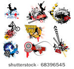 icons set with copyspace in...