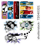 banner backgrounds set