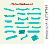 retro styled ribbons collection.