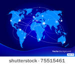 vector illustration world map....