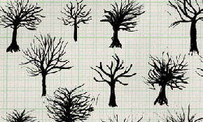 21 Free vector ink trees