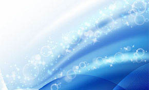 Abstract Bubble Wave Blue Backgroun