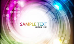 Abstract Colored Swirl Vector Backg