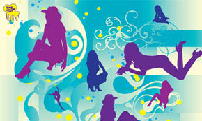 Beautiful Girls Silhouettes