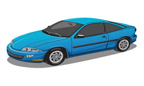 Blue Car Vector