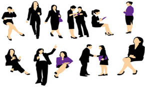 Vector Business woman
