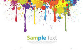 Colorful Paint Splat Vector
