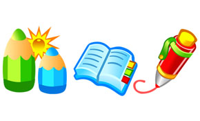 Free Vector Pen & Book
