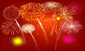 Free Vector Fireworks