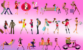 Vector Glamour Girls