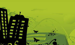 Green cityscape