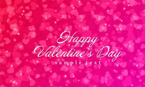 Hearts Bokeh Light Valentines Day
