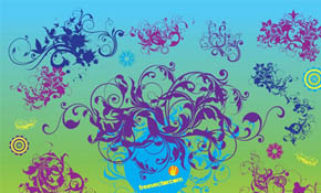 Nature Scrolls Vectors