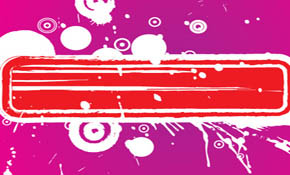 Red banner vector