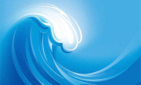 Sea Wave Vector Illustration