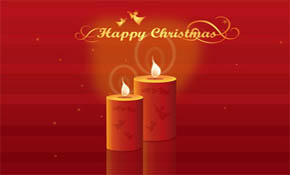 Shining Christmas Candles
