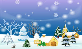 Free Vector Snow Tree