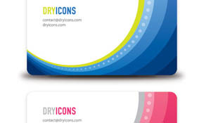 Abstract Business Cards Vector Grap