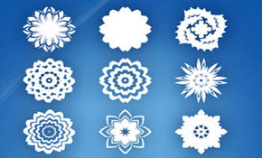 15 abstract flowers