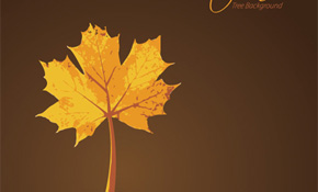 Autumn Tree Background Vector