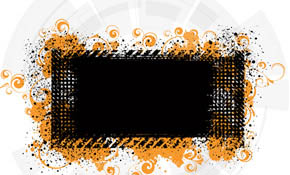 Grungy isolated banner
