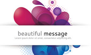 Beautiful Message Vector Graphic