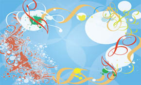 Blue Background Splash Vector Desig