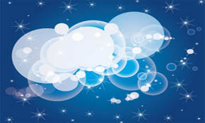 Blue Bokeh Free Vector Background