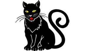 Black Cat Vector Illustration