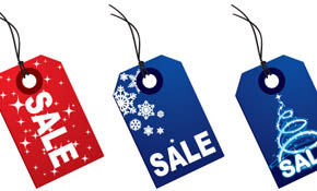 Christmas Tags Vector Graphic