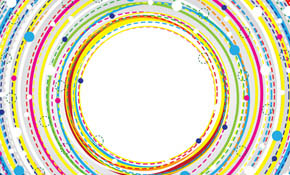 Colorful circle banner background