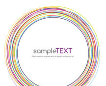 Circular Frame Vector Graphic