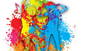 Colorful Dance Vector Graphic