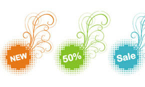 Colorful Sale Stickers